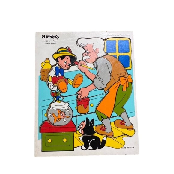 Vintage Playskool Disney Pinocchio Puzzle - Picture 1 of 5